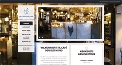 Desktop Screenshot of cafedenblaahund.dk
