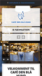 Mobile Screenshot of cafedenblaahund.dk